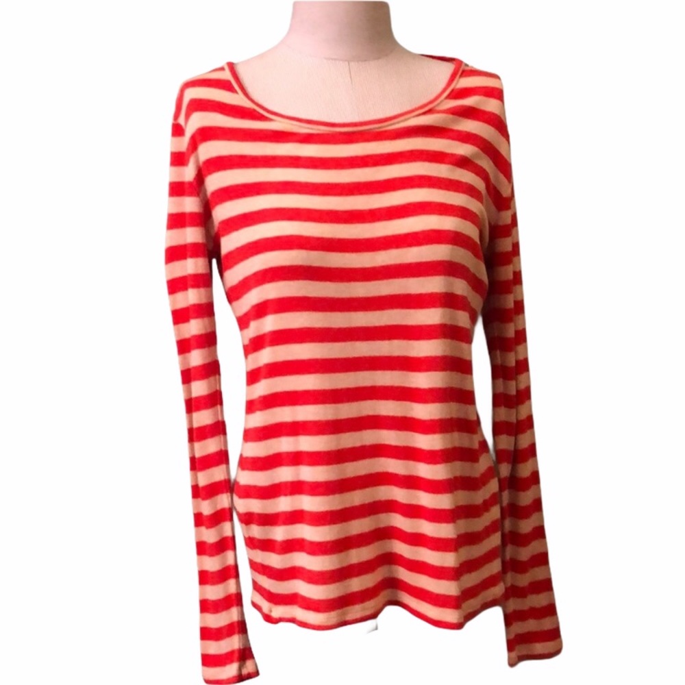 Ann Taylor striped long sleeve t-shirt size large